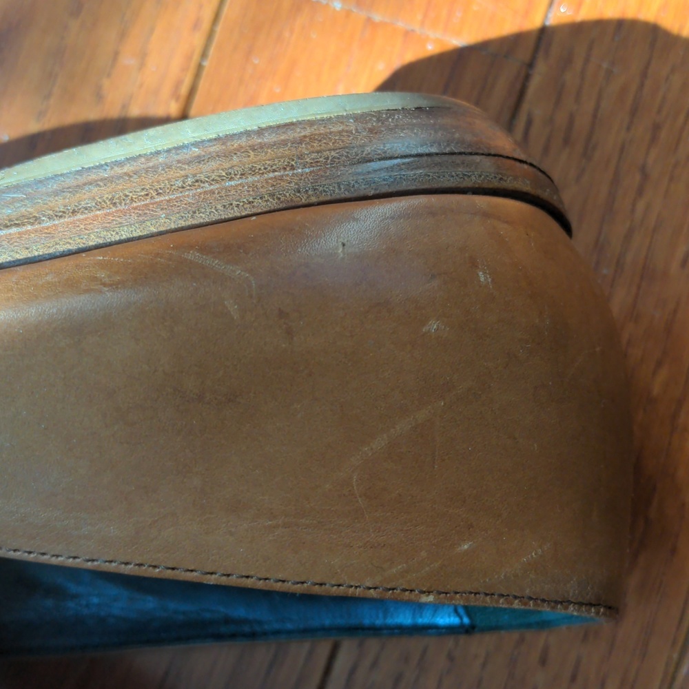 Vintage Made in Italy Woven Leather Flats - Picture 7 of 10